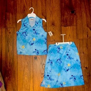 Skirt and top set
